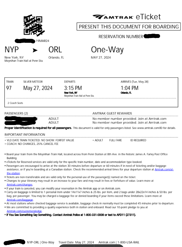 e ticket amtrak